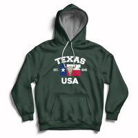Vintage Texas EST 1845 Souvenir Texas Independence Day Texan Pride Hoodie - Wonder Print Shop