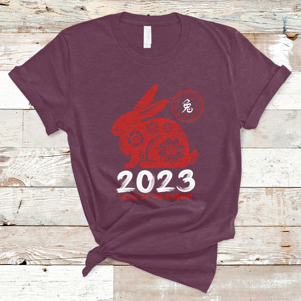 Year Of The Rabbit Yin Yang Happy Chinese New Year 2023 T Shirt - Wonder Print Shop