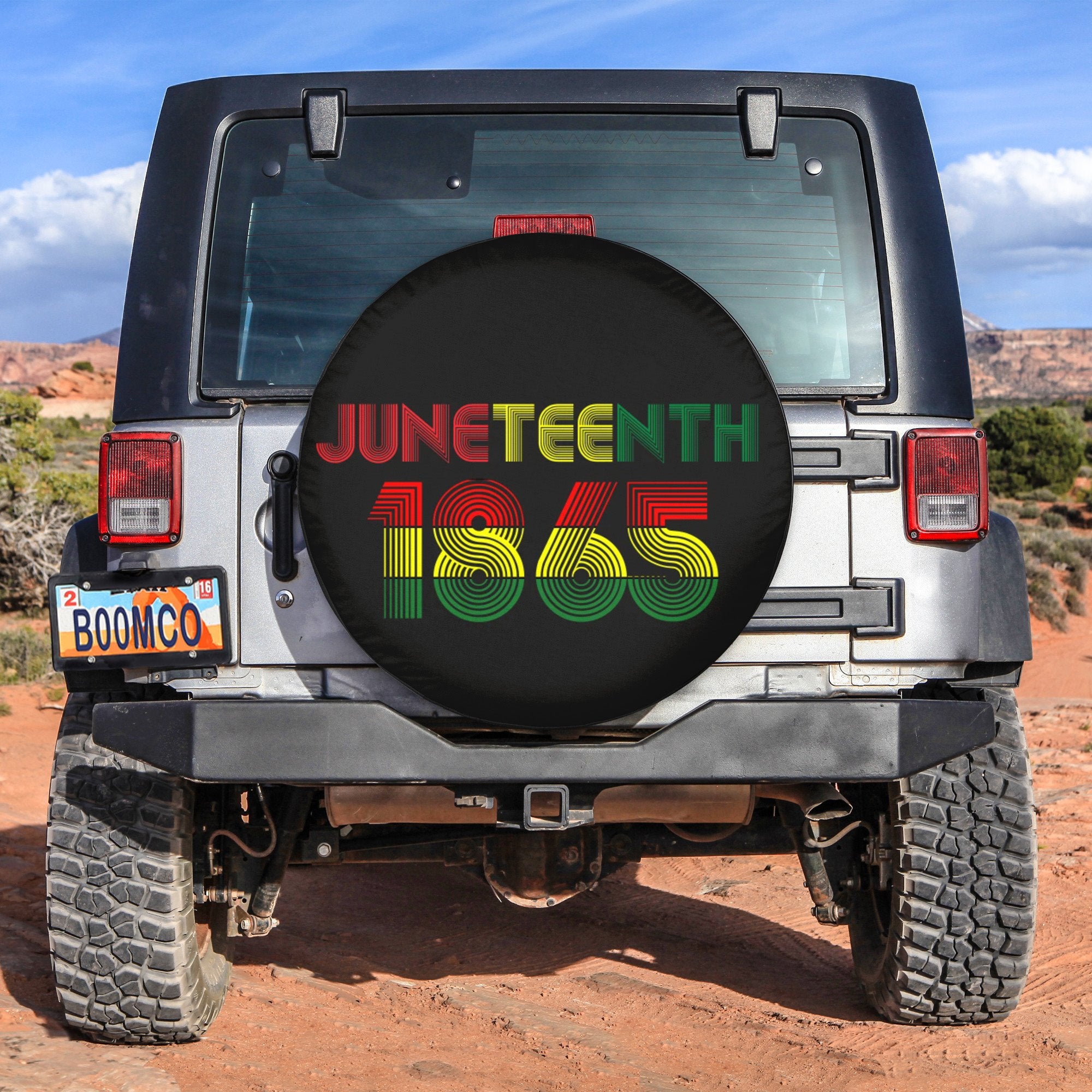 African Tire Covers - Juneteenth Spare Tire Cover 1865 NO.130 LT8 - Wonder Print Shop