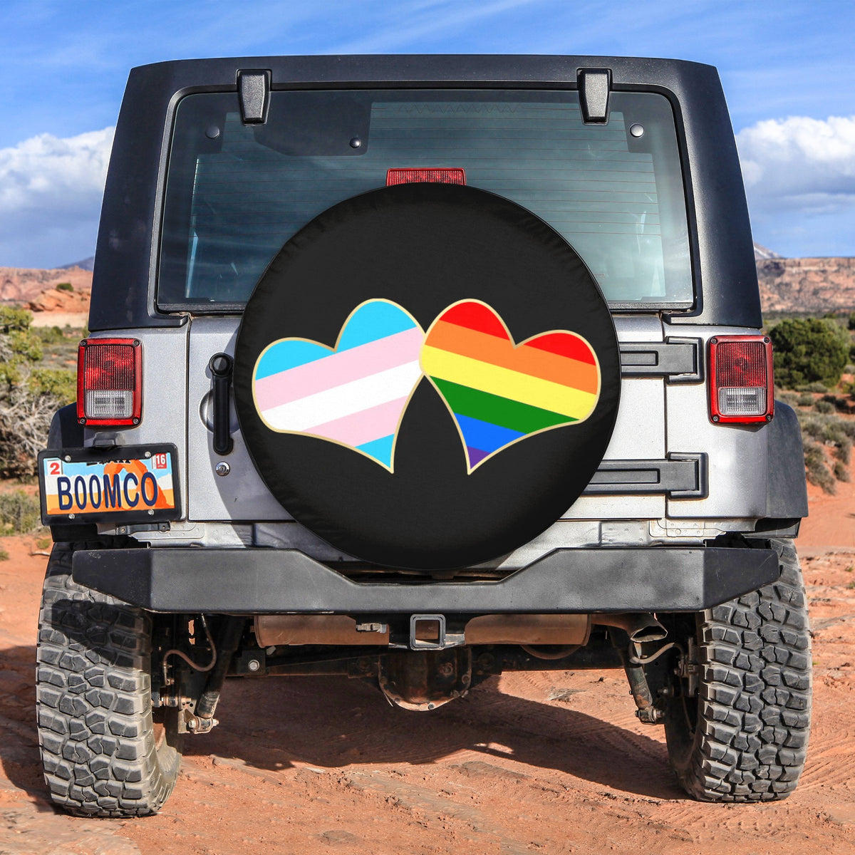 LGBT Tire Covers - Sexuality And Gender Heart To Heart Spare Tire Cover NO.71 LT8 - Wonder Print Shop