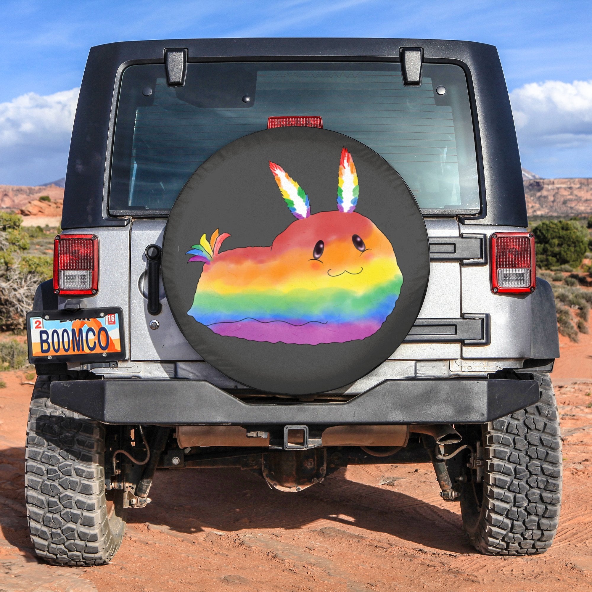 LGBT Tire Covers - Sea Bunny Pride Spare Tire Cover NO.72 LT8 - Wonder Print Shop
