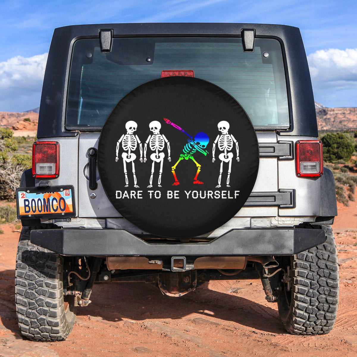 LGBT Tire Covers - Dare To Be Yourself Spare Tire Cover NO.73 LT8 - Wonder Print Shop