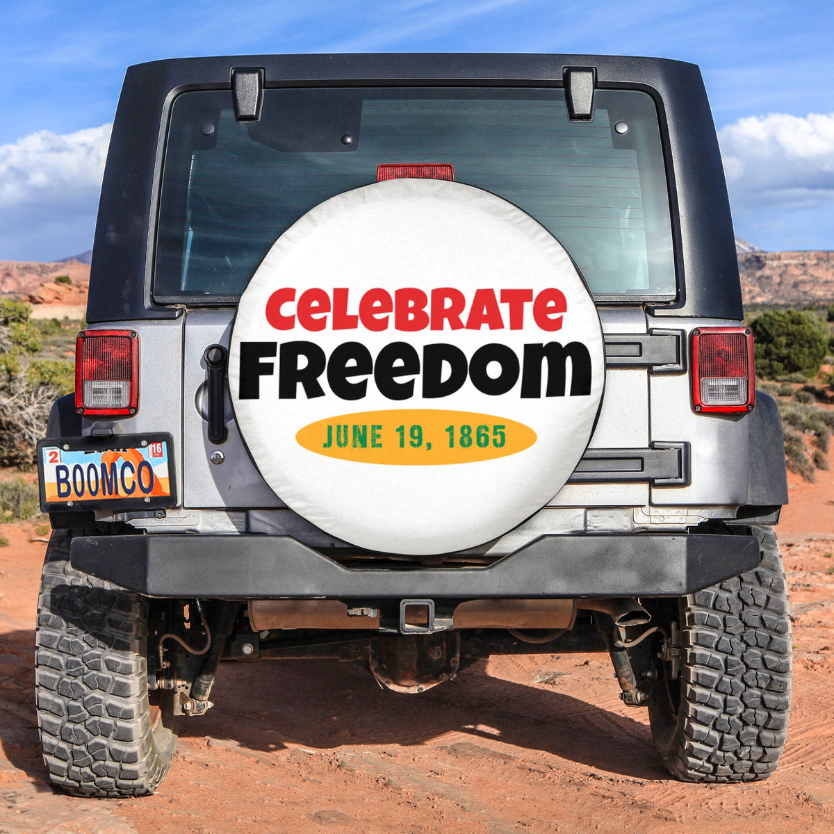 African Tire Covers - Juneteenth Spare Tire Cover Celebrate Freedom June 19, 1865 NO.138 LT8 - Wonder Print Shop