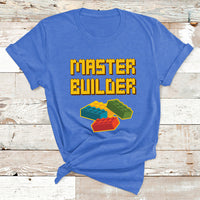 Building Blocks Bricks Master Builder Engineer Construction T Shirt - Wonder Print Shop