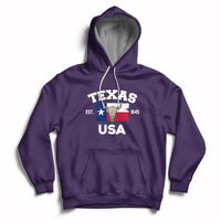 Vintage Texas EST 1845 Souvenir Texas Independence Day Texan Pride Hoodie - Wonder Print Shop
