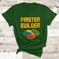 Building Blocks Bricks Master Builder Engineer Construction T Shirt - Wonder Print Shop