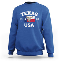 Vintage Texas EST 1845 Souvenir Texas Independence Day Texan Pride Sweatshirt - Wonder Print Shop