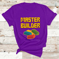 Building Blocks Bricks Master Builder Engineer Construction T Shirt - Wonder Print Shop