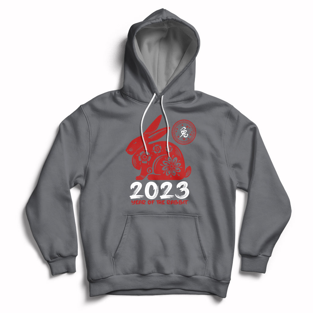 Year Of The Rabbit Yin Yang Happy Chinese New Year 2023 Hoodie - Wonder Print Shop