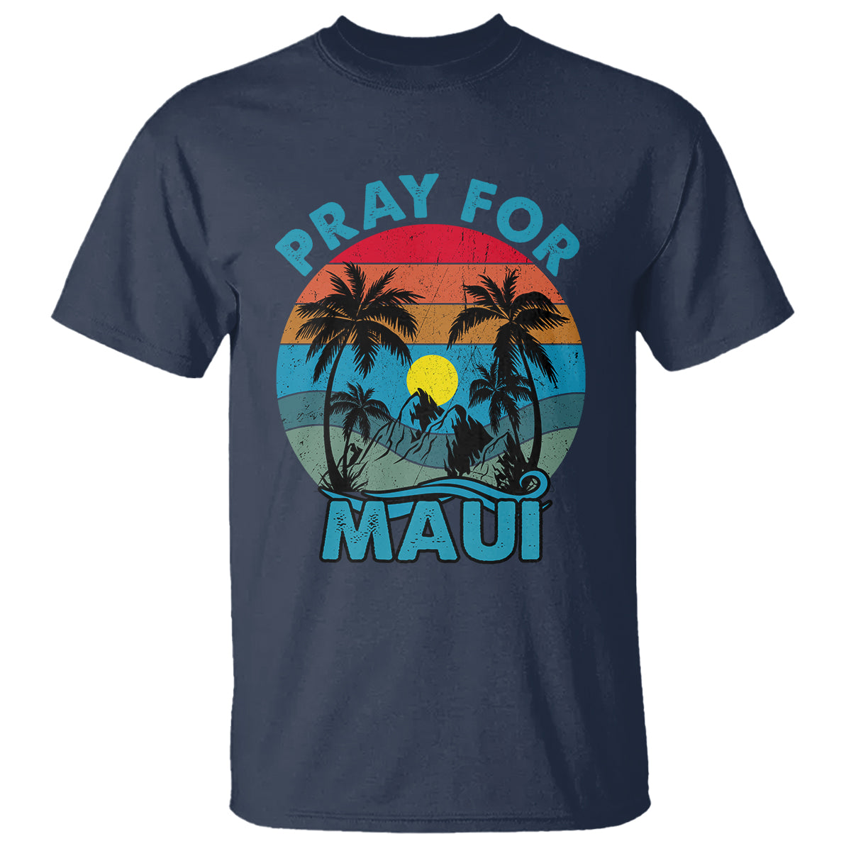 Pray For Maui Maui Strong Hawaii Strong Retro T Shirt - Wonder Print Shop
