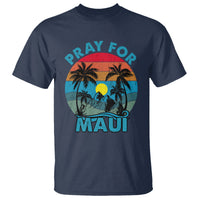 Pray For Maui Maui Strong Hawaii Strong Retro T Shirt - Wonder Print Shop
