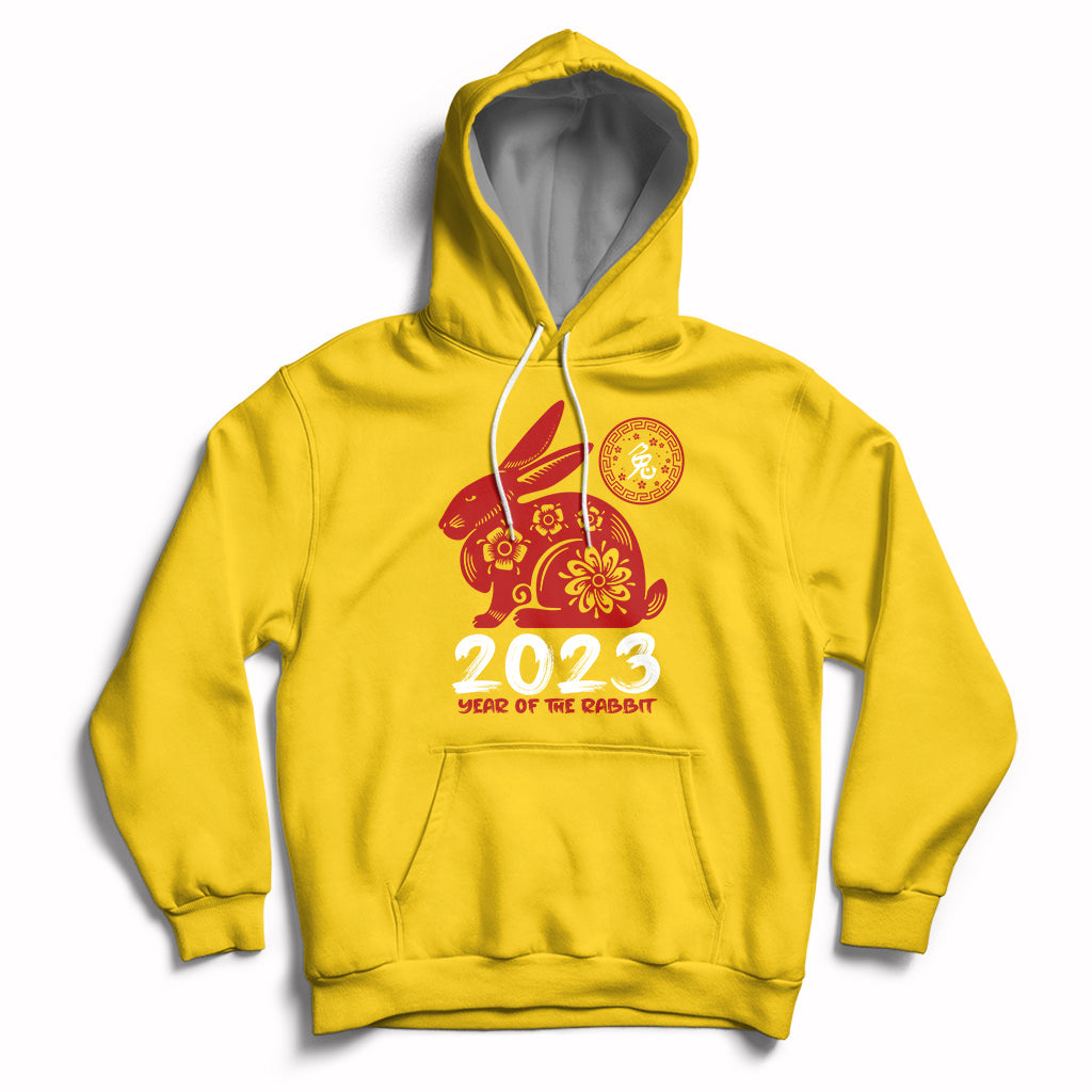 Year Of The Rabbit Yin Yang Happy Chinese New Year 2023 Hoodie - Wonder Print Shop