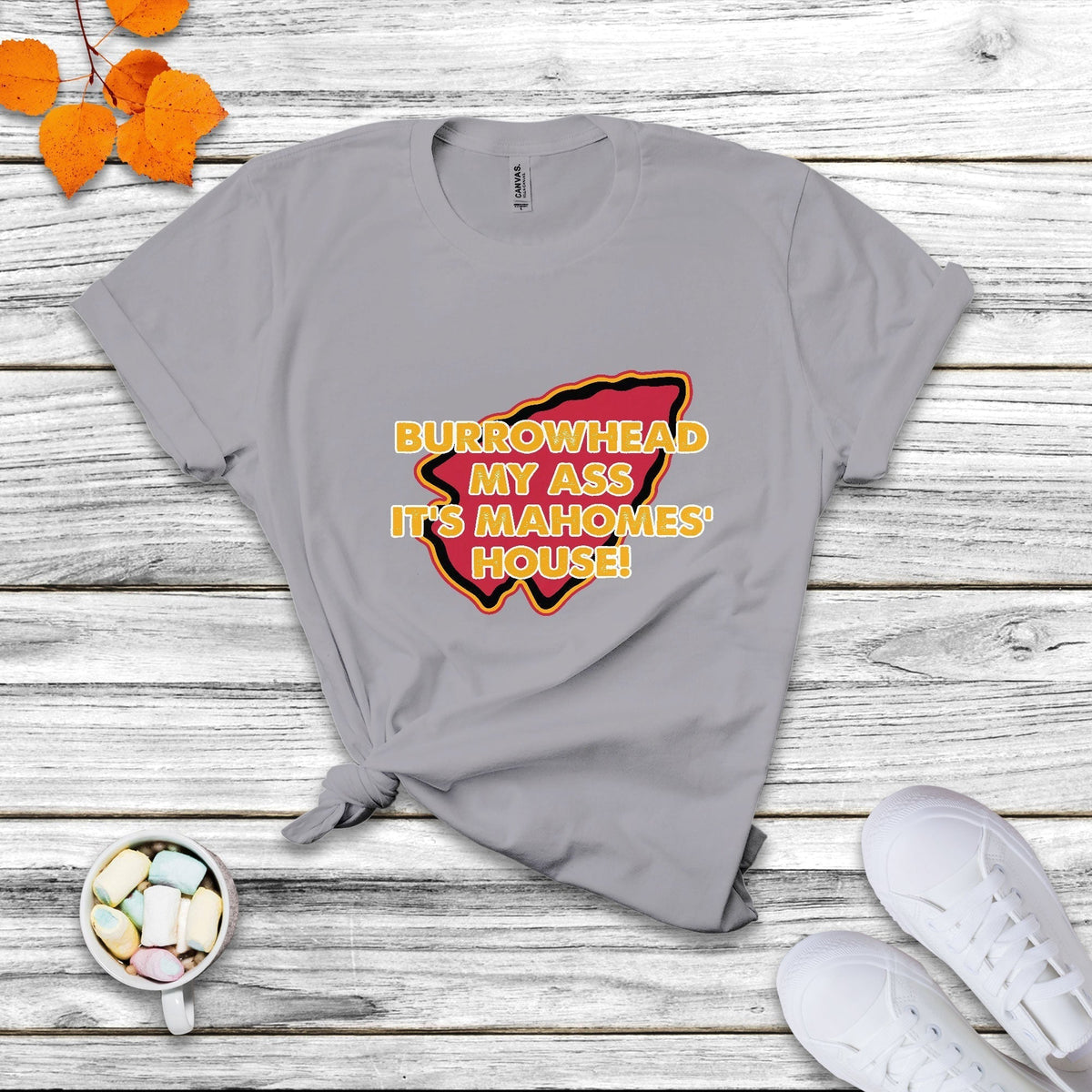 Funny Sarcastic Burrowhead My Ass Mock T Shirt - Wonder Print Shop