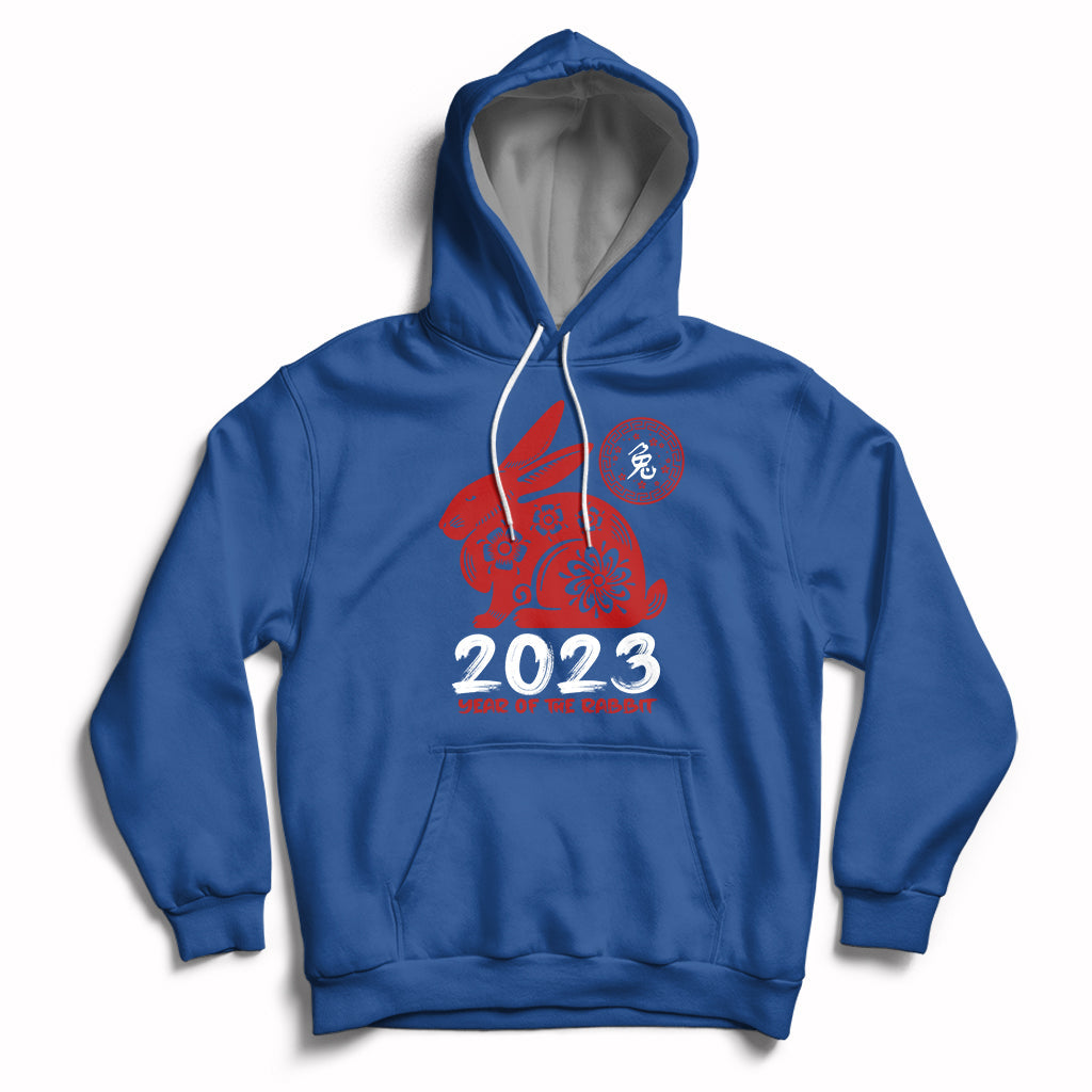 Year Of The Rabbit Yin Yang Happy Chinese New Year 2023 Hoodie - Wonder Print Shop