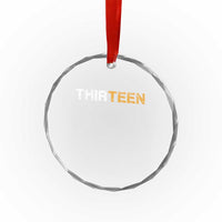 13th Birthday Crystal Glass Ornament Thirteen Teen 13 Year Old Official Teenager Gifts