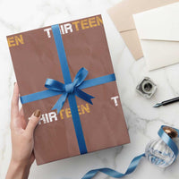 13th Birthday Wrapping Paper Roll Thirteen Teen 13 Year Old Official Teenager Gifts