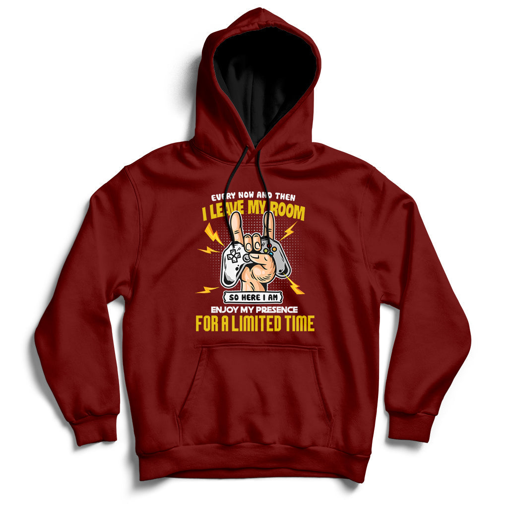 Every Now And Then I Leave My Room Funny Gaming Gamer Hoodie - Wonder Print Shop