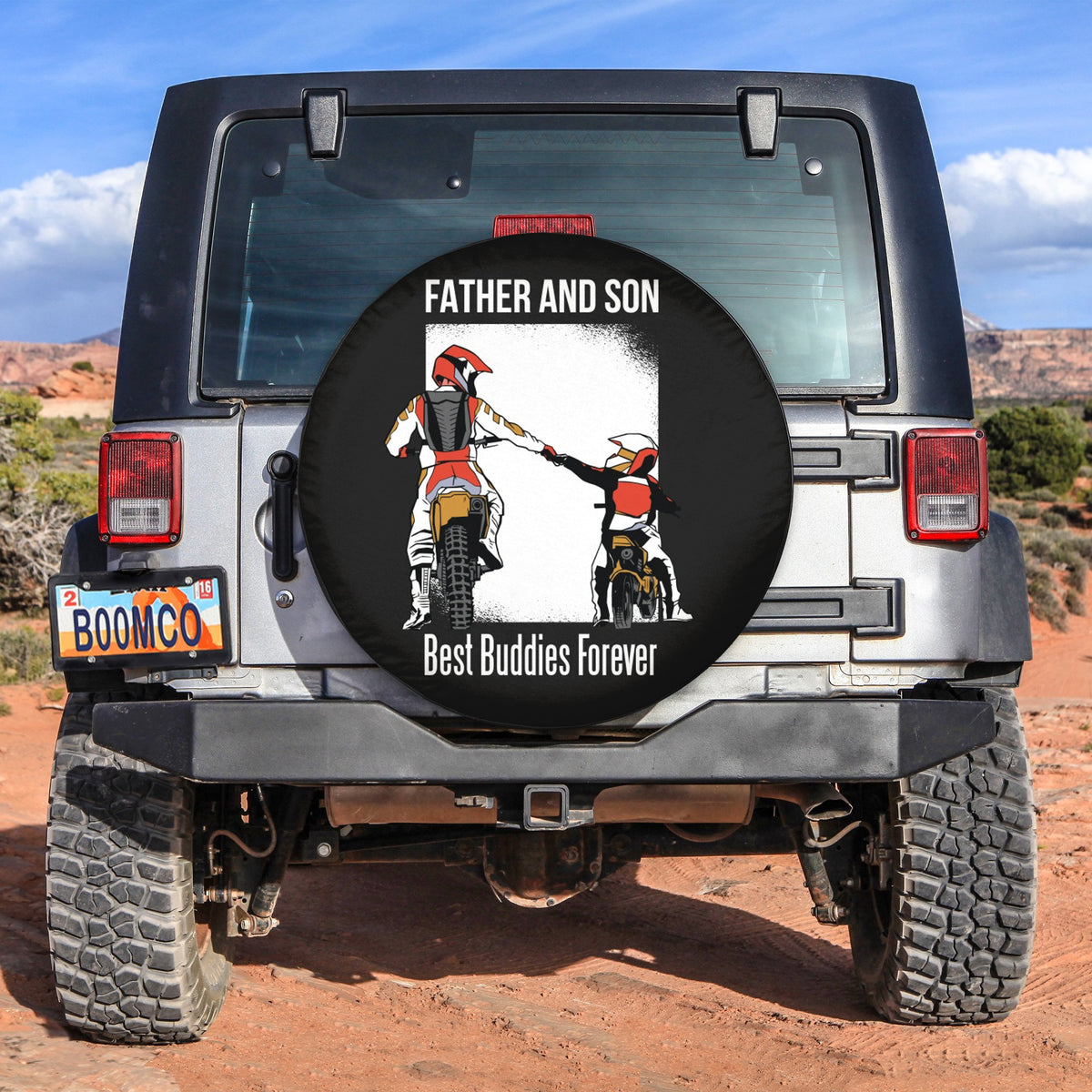 Father's Day Tire Covers - Father And Son Best Buddies Forever Spare Tire Cover NO.142 LT8 - Wonder Print Shop