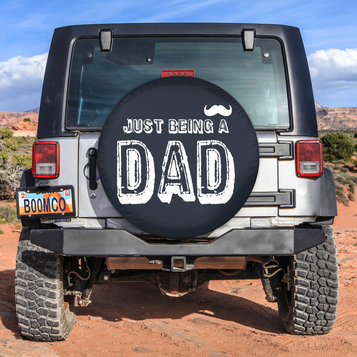 Father's Day Tire Covers - Just Being A Dad Spare Tire Cover NO.143 LT8 - Wonder Print Shop