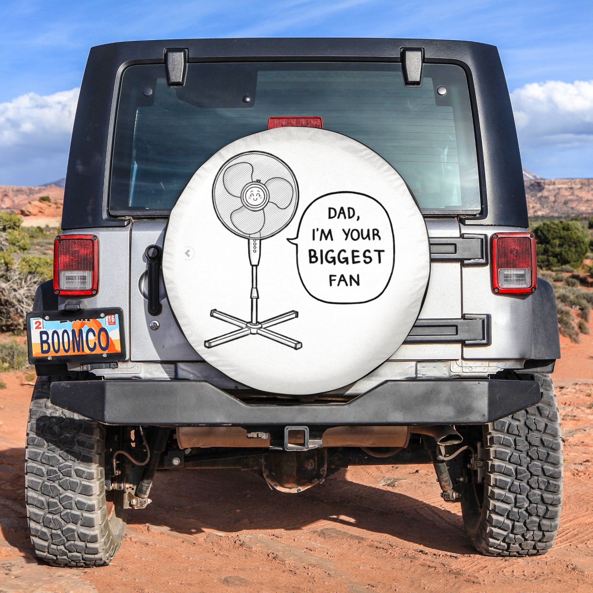 Father's Day Tire Covers - Dad, I'm Your Biggest Fan Spare Tire Cover NO.145 LT8 - Wonder Print Shop