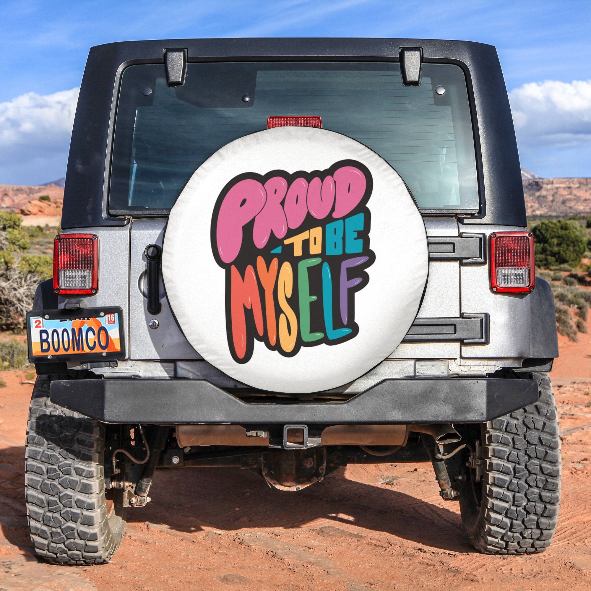 LGBT Tire Covers - Proud To Be Myself Spare Tire Cover NO.83 LT8 - Wonder Print Shop
