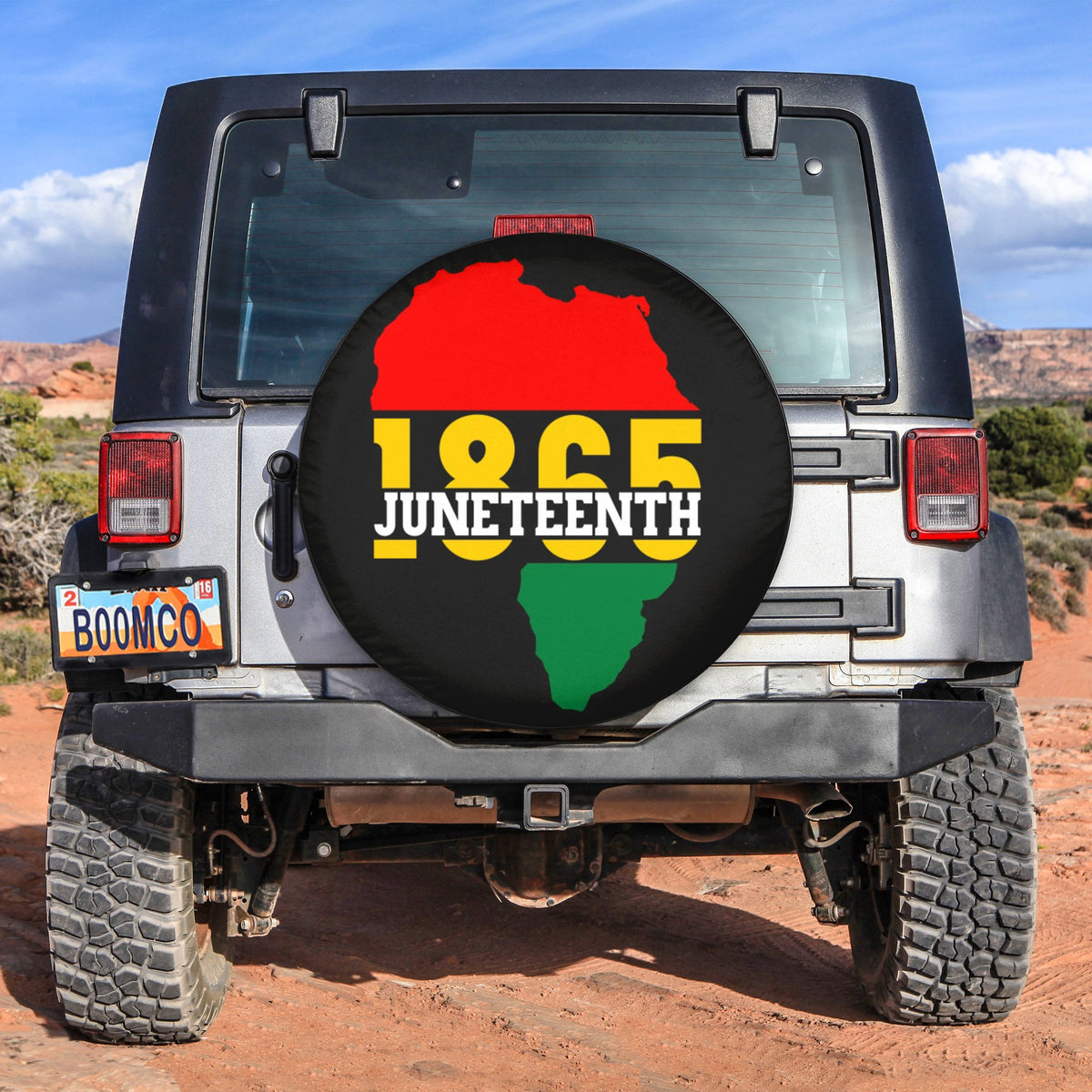 African Tire Covers - Juneteenth Spare Tire Cover 1865 Africa Map NO.147 LT8 - Wonder Print Shop