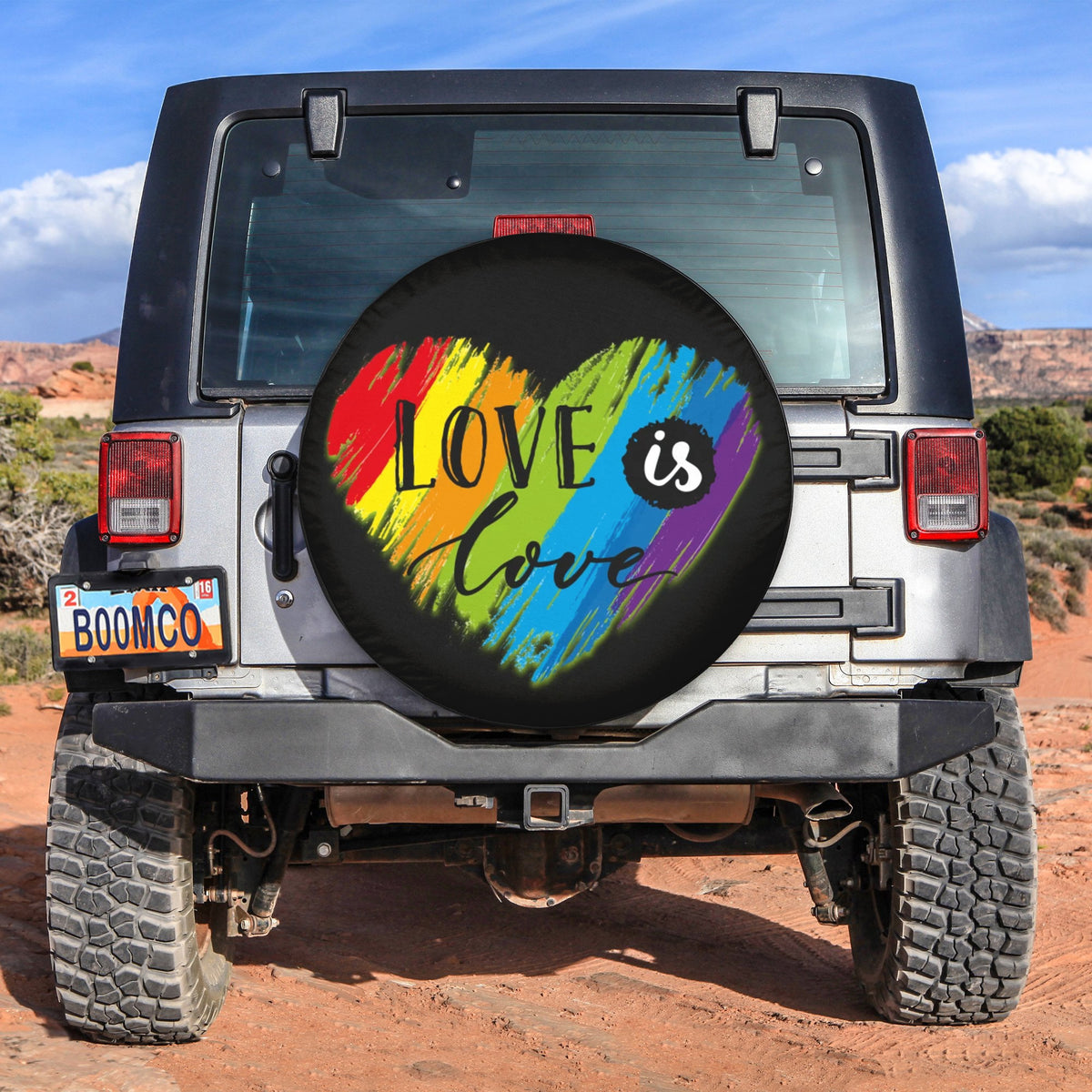 LGBT Tire Covers - Love Is Love Pride Spare Tire Cover NO.87 LT8 - Wonder Print Shop