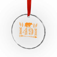 1491 Indigenous Peoples Day Crystal Glass Ornament Proud Native American Pride