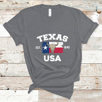 Vintage Texas EST 1845 Souvenir Texas Independence Day Texan Pride T Shirt - Wonder Print Shop