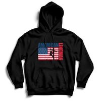 Lineman American Flag Shirt Electric Cable Lineman Gift Hoodie - Wonder Print Shop