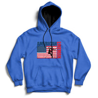 Lineman American Flag Shirt Electric Cable Lineman Gift Hoodie - Wonder Print Shop