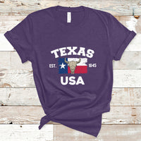 Vintage Texas EST 1845 Souvenir Texas Independence Day Texan Pride T Shirt - Wonder Print Shop