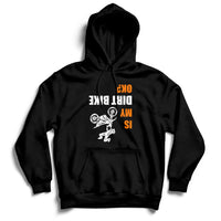 Upside Down Is My Dirt Bike Ok Shirt For Dirt Bikers Hoodie - Wonder Print Shop
