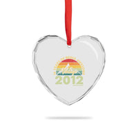 14th Birthday Heart Crystal Glass Ornament Vintage 2012 Limited Edition 14 Year Old Gift