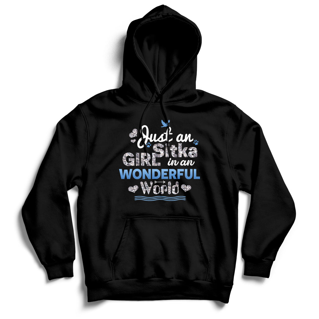 Just An Girl Sitka In An Wonderful World Hoodie - Wonder Print Shop