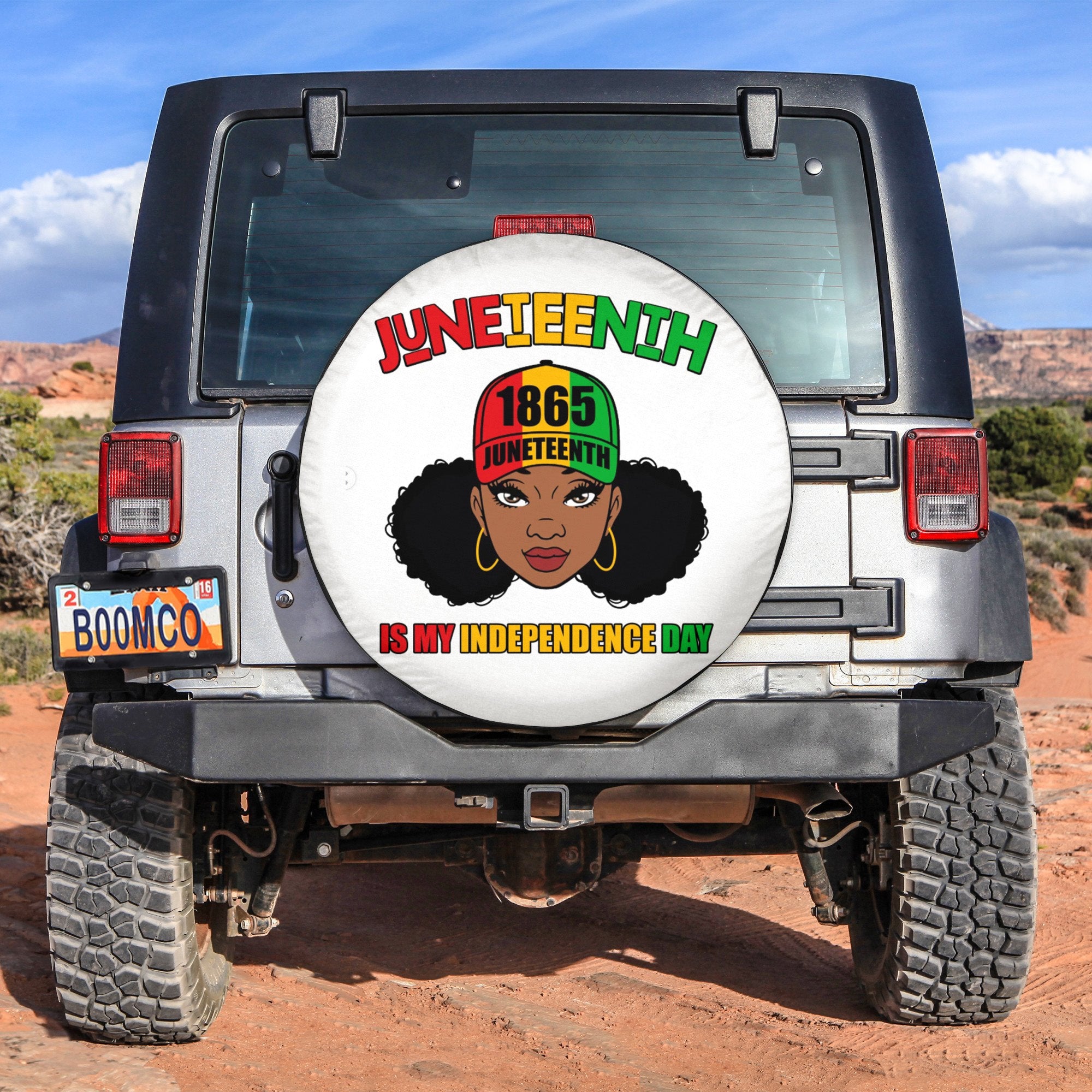 African Tire Covers - Juneteenth Spare Tire Cover Messy Juneteenth 1865 Is My Independence Day NO.15 LT8 - Wonder Print Shop