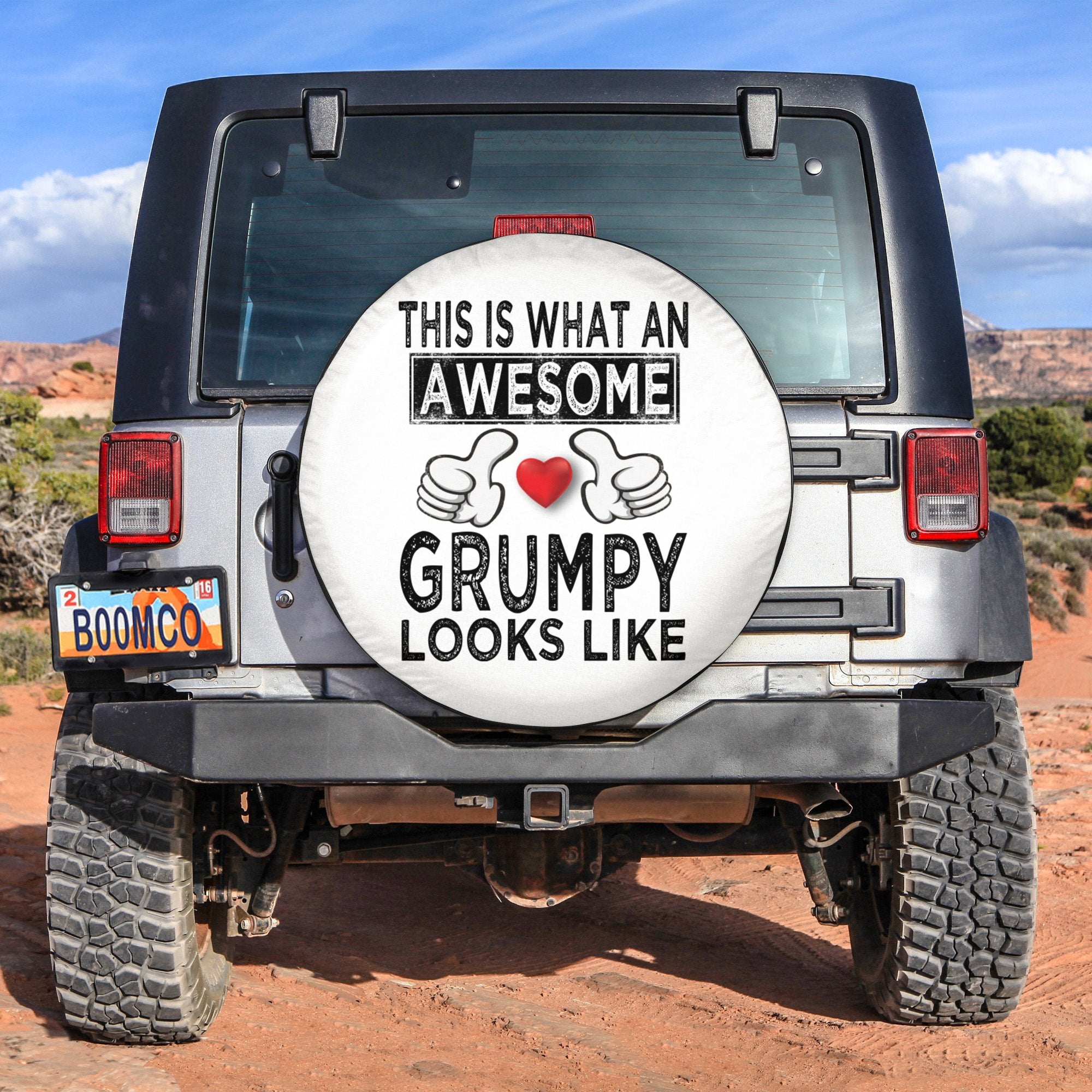 Father's Day Tire Covers - This Is What An Awesome Grumpy Looks Like Spare Tire Cover NO.15 LT8 - Wonder Print Shop