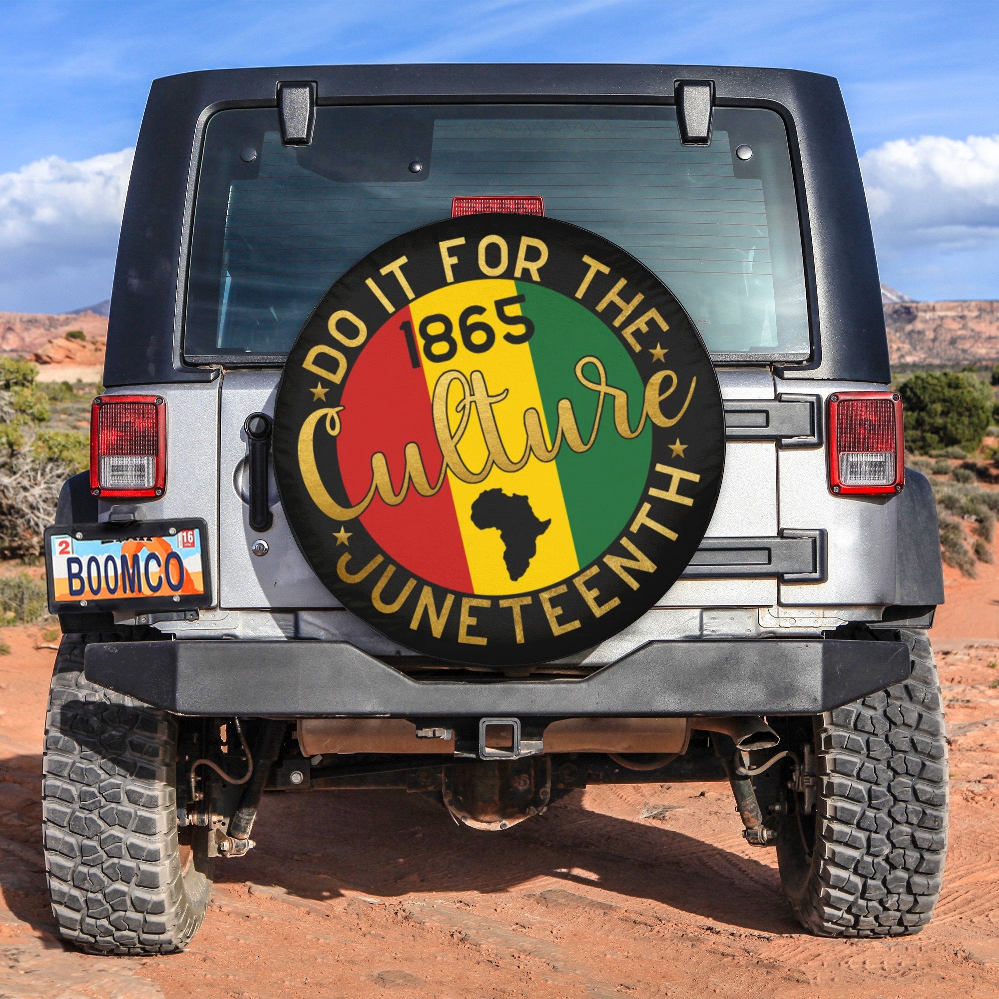African Tire Covers - Juneteenth Spare Tire Cover Do It For The Culture 1865 NO.150 LT8 - Wonder Print Shop