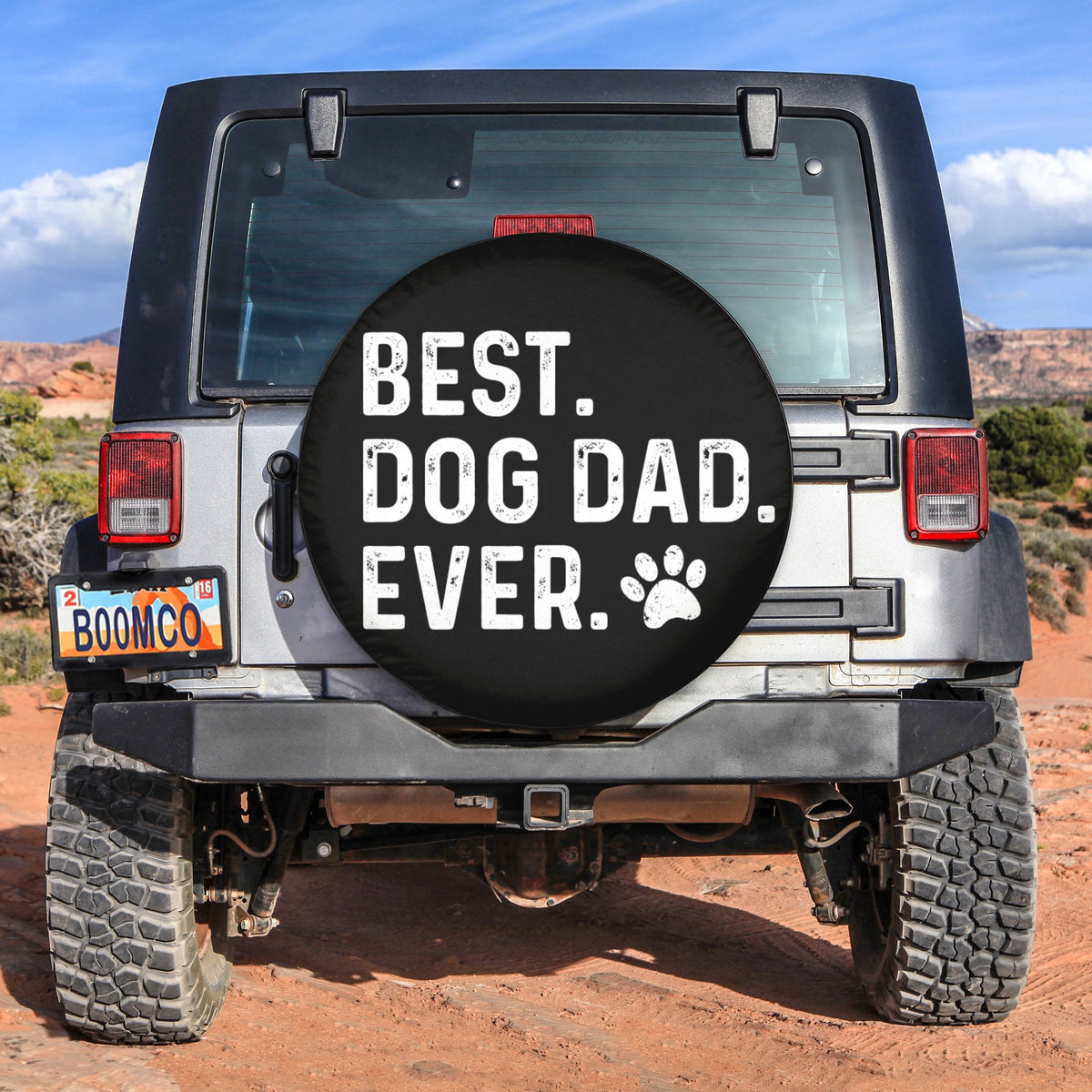 Father's Day Tire Covers - Best Dog Dad Ever Spare Tire Cover NO.151 LT8 - Wonder Print Shop