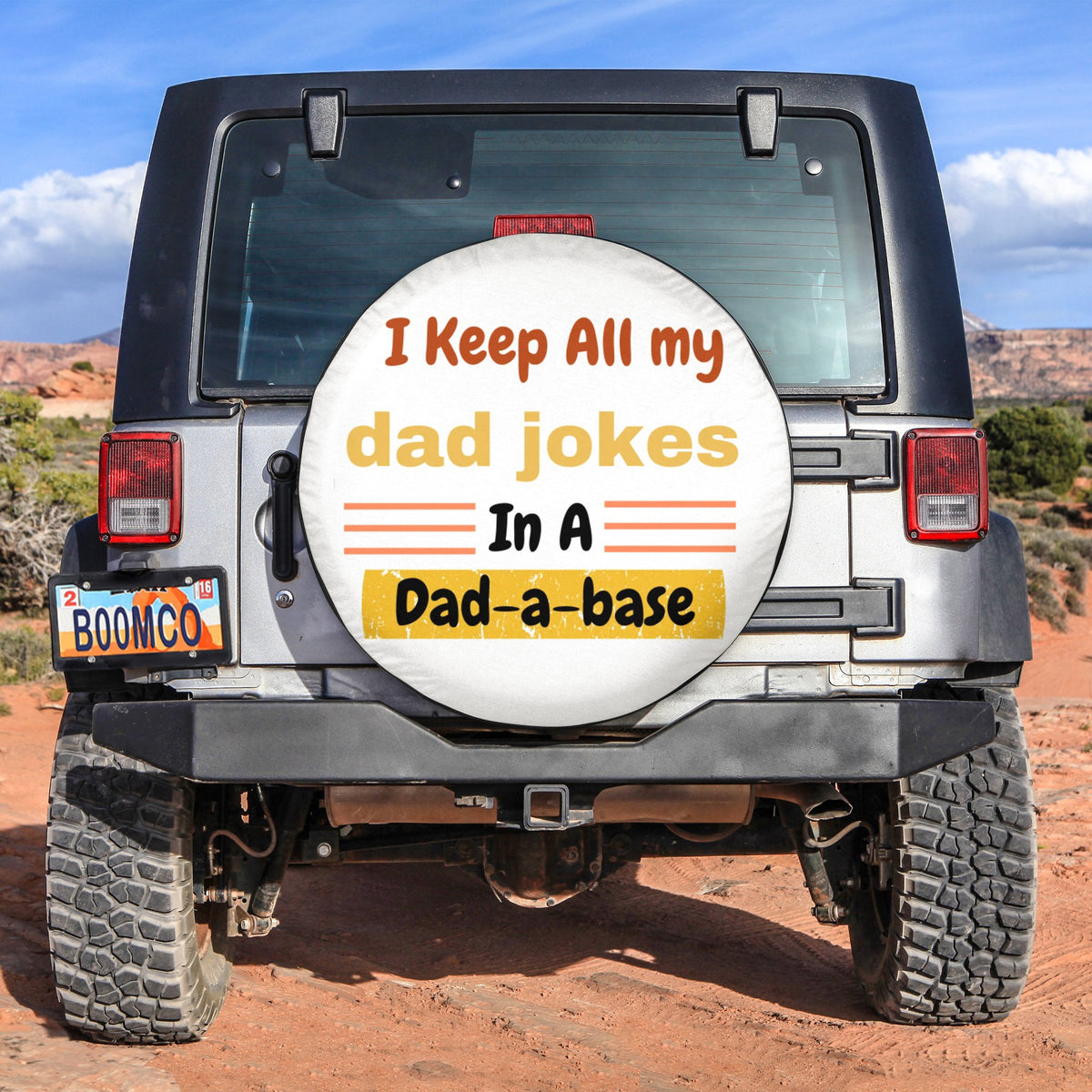 Father's Day Tire Covers - I Keep All My Dad Jokes In A Dad-a-base Spare Tire Cover NO.152 LT8 - Wonder Print Shop