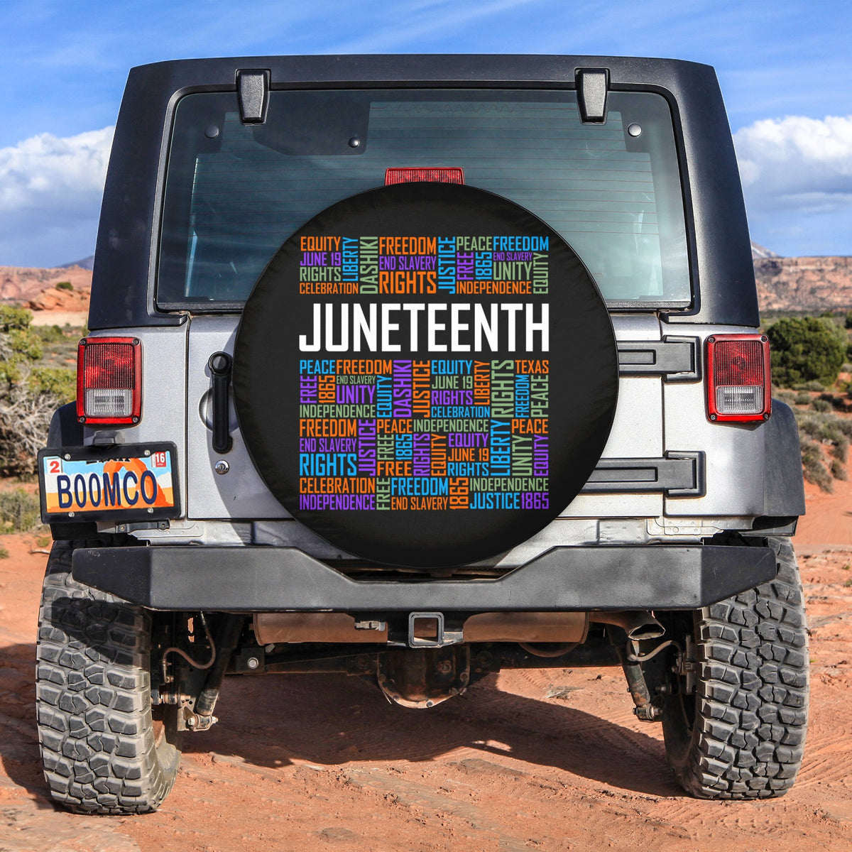 African Tire Covers - Juneteenth Spare Tire Cover Freedom Juneteenth NO.154 LT8 - Wonder Print Shop
