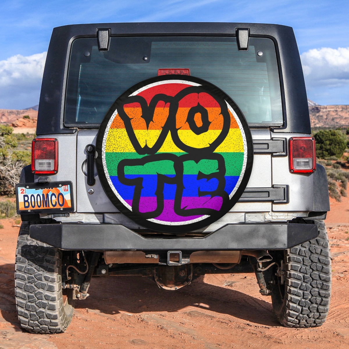 LGBT Tire Covers - Vote Pride Spare Tire Cover NO.94 LT8 - Wonder Print Shop