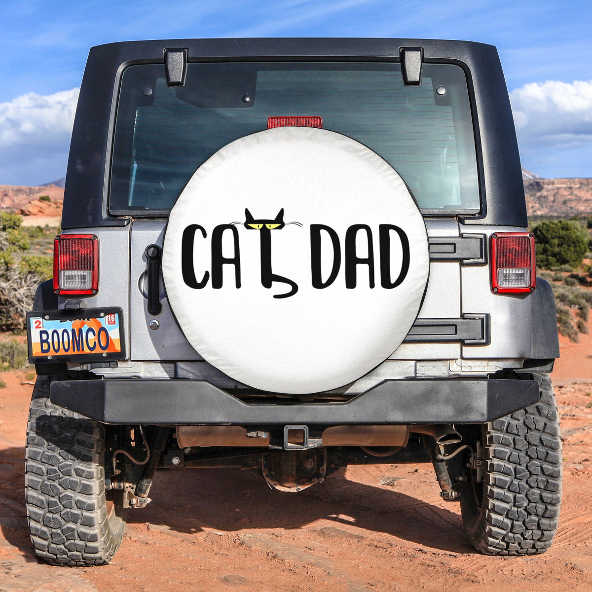 Father's Day Tire Covers - Cat Dad Spare Tire Cover NO.157 LT8 - Wonder Print Shop