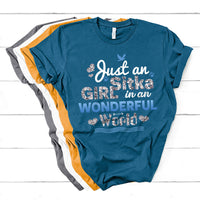Just An Girl Sitka In An Wonderful World T Shirt - Wonder Print Shop