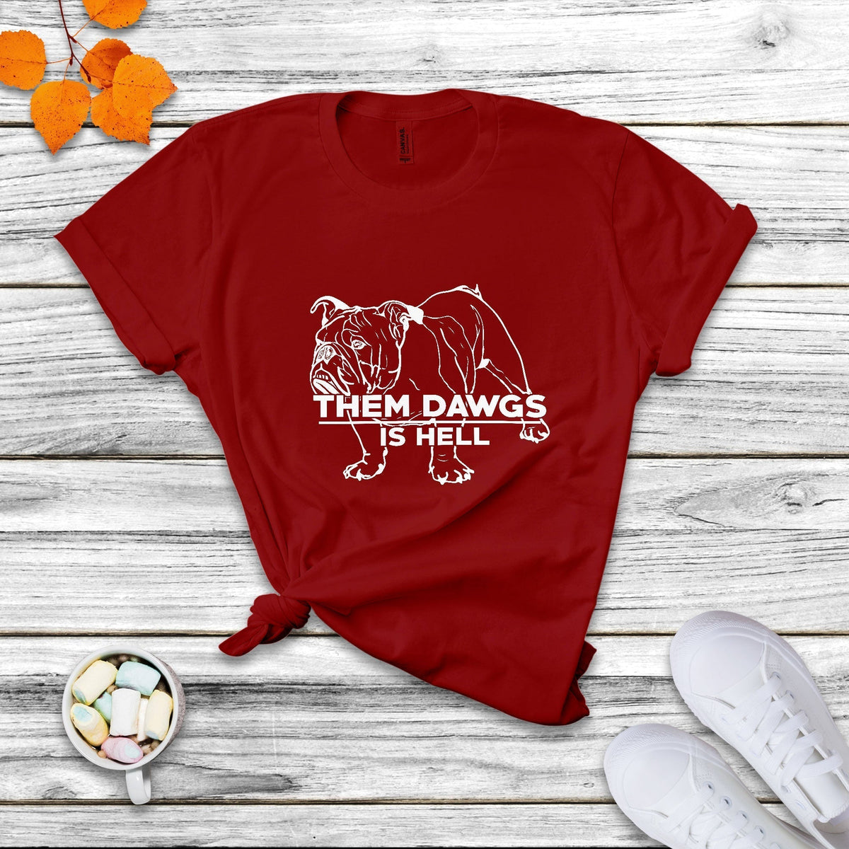 Funny Them Dawgs Is Hell Bulldog Sarcasm T Shirt - Wonder Print Shop