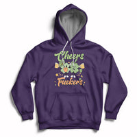 Cheers Fuckers St Patrick's Day Shamrock Lucky Charm Mens Womens Hoodie - Wonder Print Shop