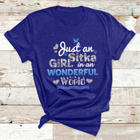 Just An Girl Sitka In An Wonderful World T Shirt - Wonder Print Shop