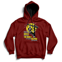 Support Your Pole Dancer Utility Electric Lineman Hoodie - Wonder Print Shop