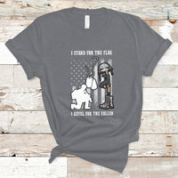 We Stand For the Flag We Kneel For The Fallen US Patriots T-Shirt - Wonder Print Shop
