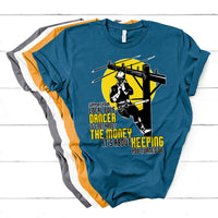 Support Your Pole Dancer Utility Electric Lineman T Shirt - Wonder Print Shop